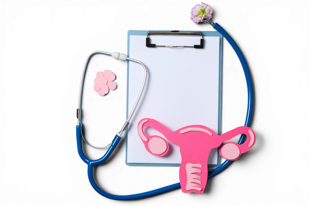 women s health women s healthcare concept with uterus